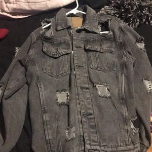 Black light washed jean jacket